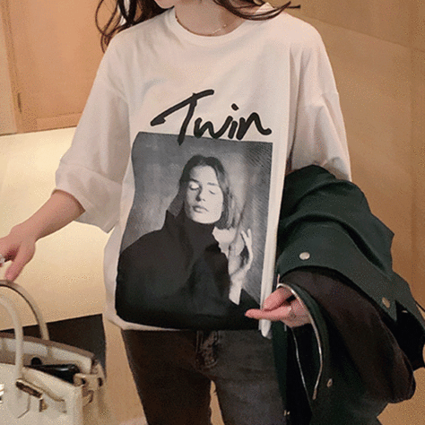 [SALE]트윈 프린팅 티셔츠