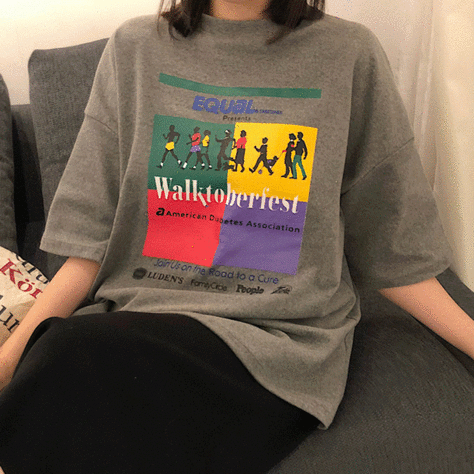 [SALE]워크맨 라운드 티셔츠