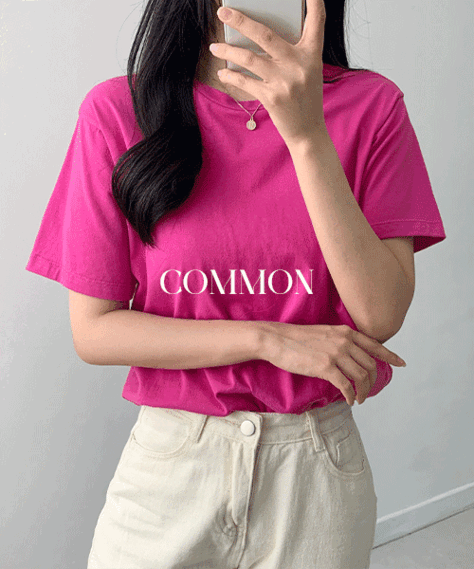 [SALE] 커몬 라운드 티셔츠